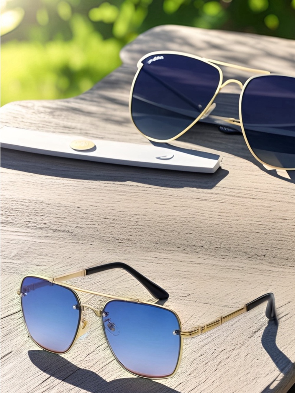 Men’s Elegant and Refined Anti-UV Sunglasses with Metal Frame. - Picture 5 of 11